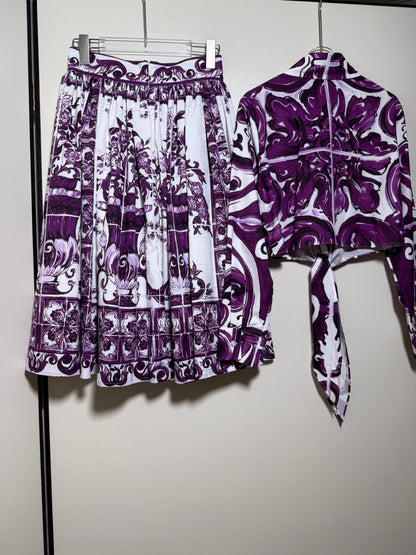 Long Sleeved Shirt+Skirt