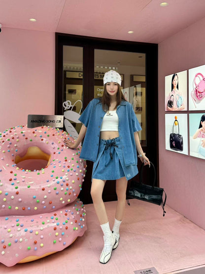 Denim Short sleeve shirt