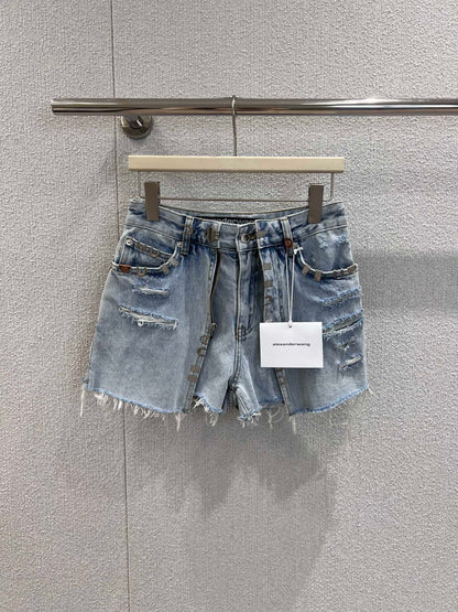 Denim shorts