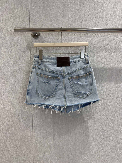 Denim shorts
