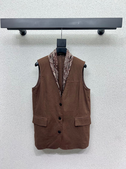 Vest+Casual Pants