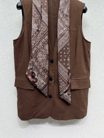 Vest+Casual Pants