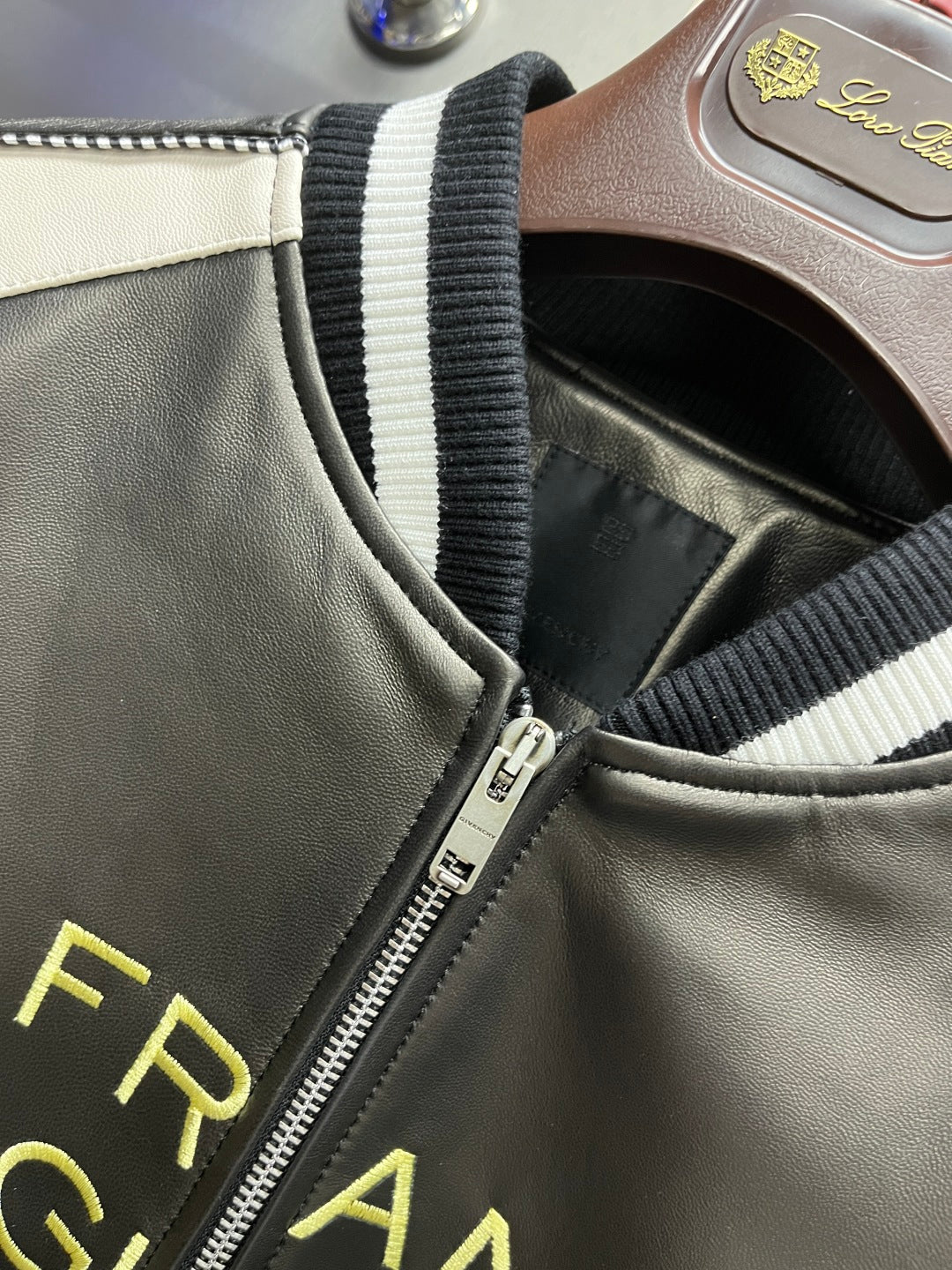 Leather Baseball Jacket