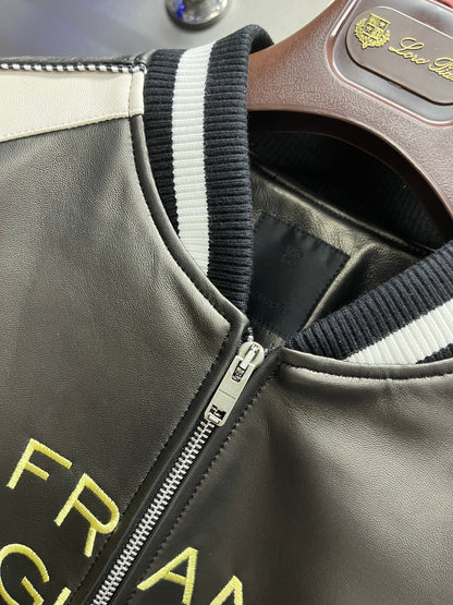 Leather Baseball Jacket