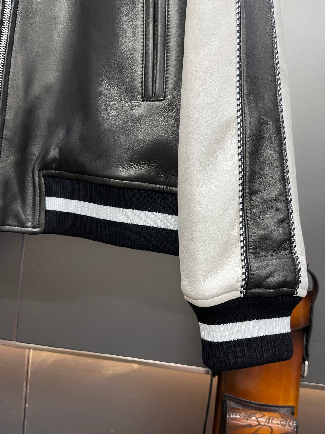 Leather Baseball Jacket