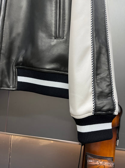 Leather Baseball Jacket