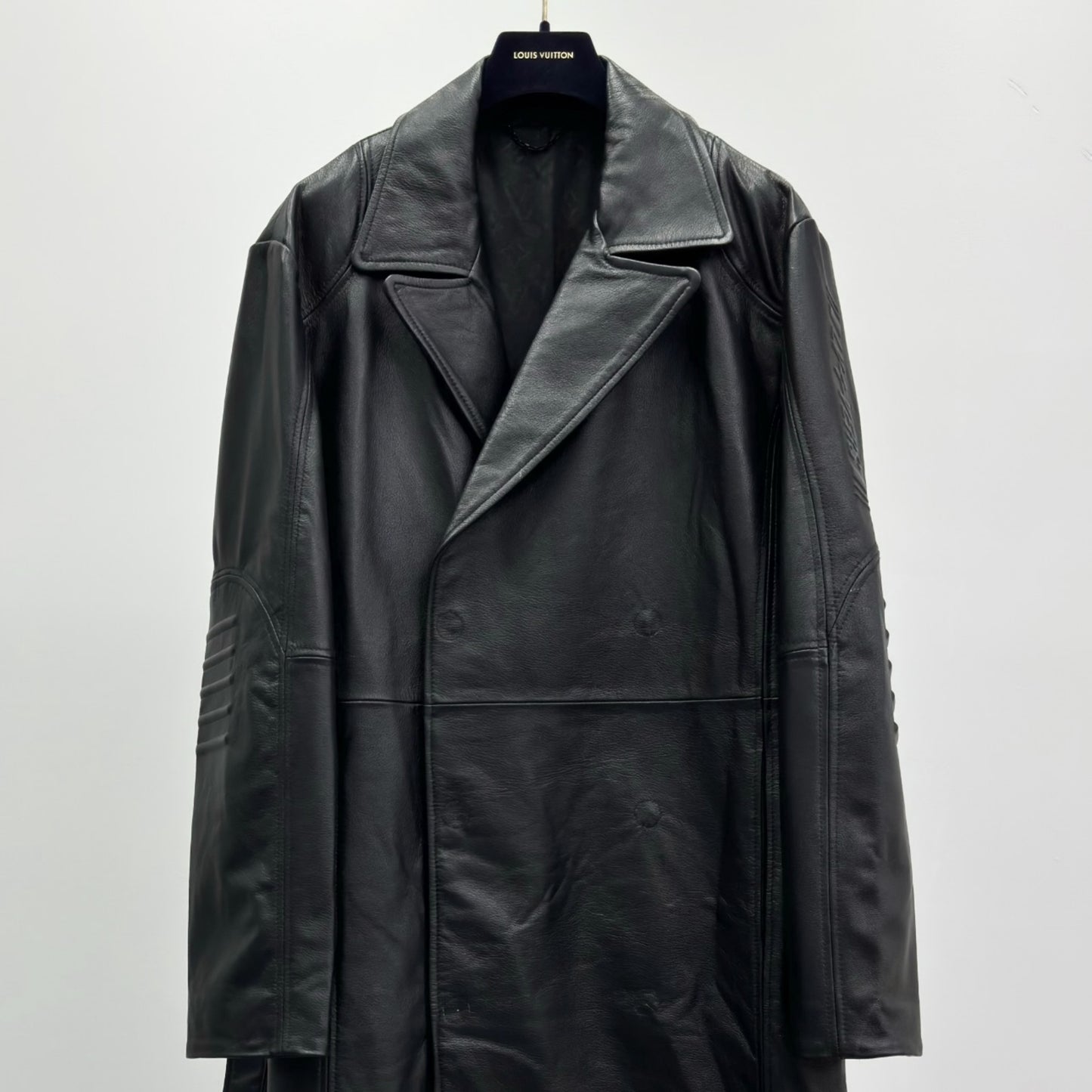 Leather Long Trench Coat