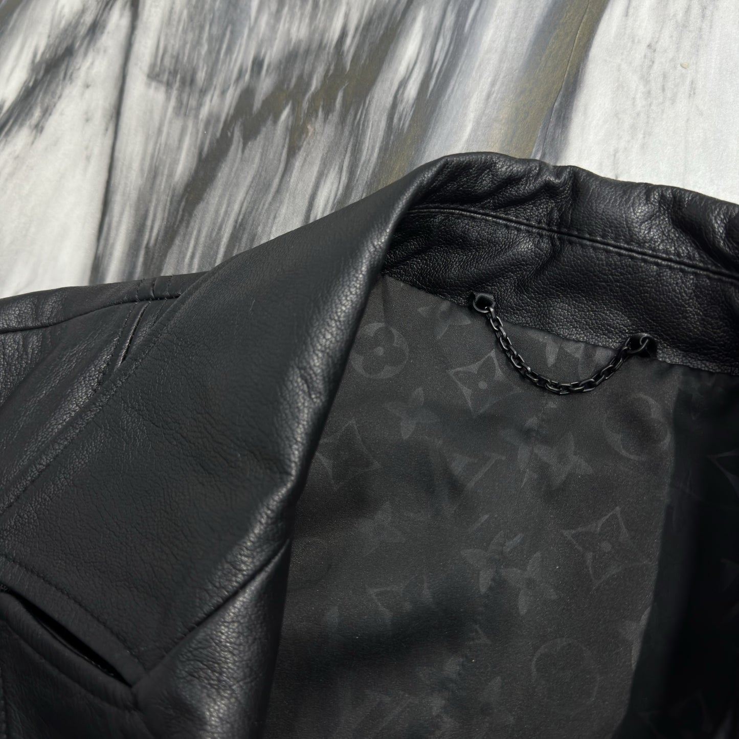 Leather Long Trench Coat