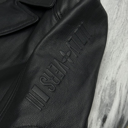 Leather Long Trench Coat