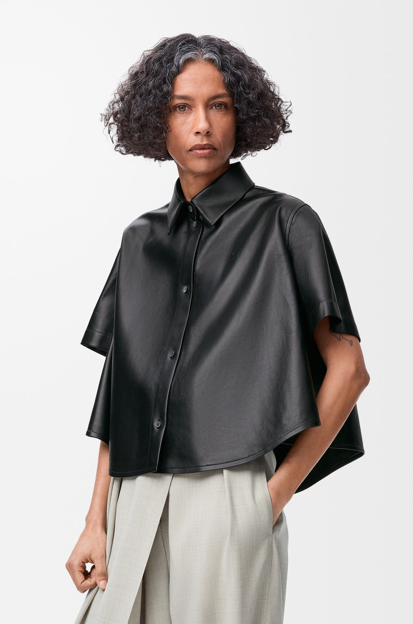 Leather Short Sleeve Shirt