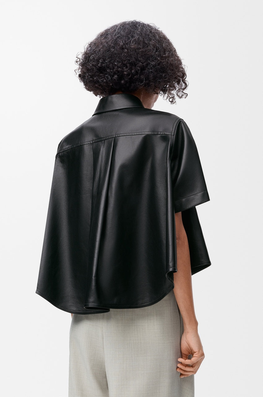 Leather Short Sleeve Shirt