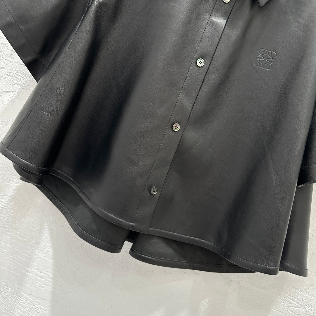 Leather Short Sleeve Shirt
