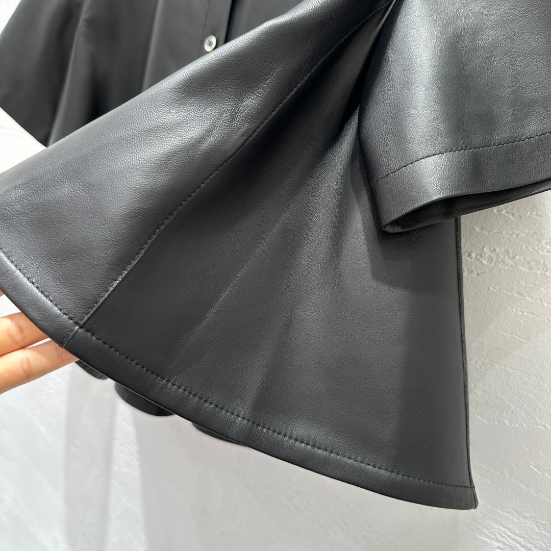 Leather Short Sleeve Shirt