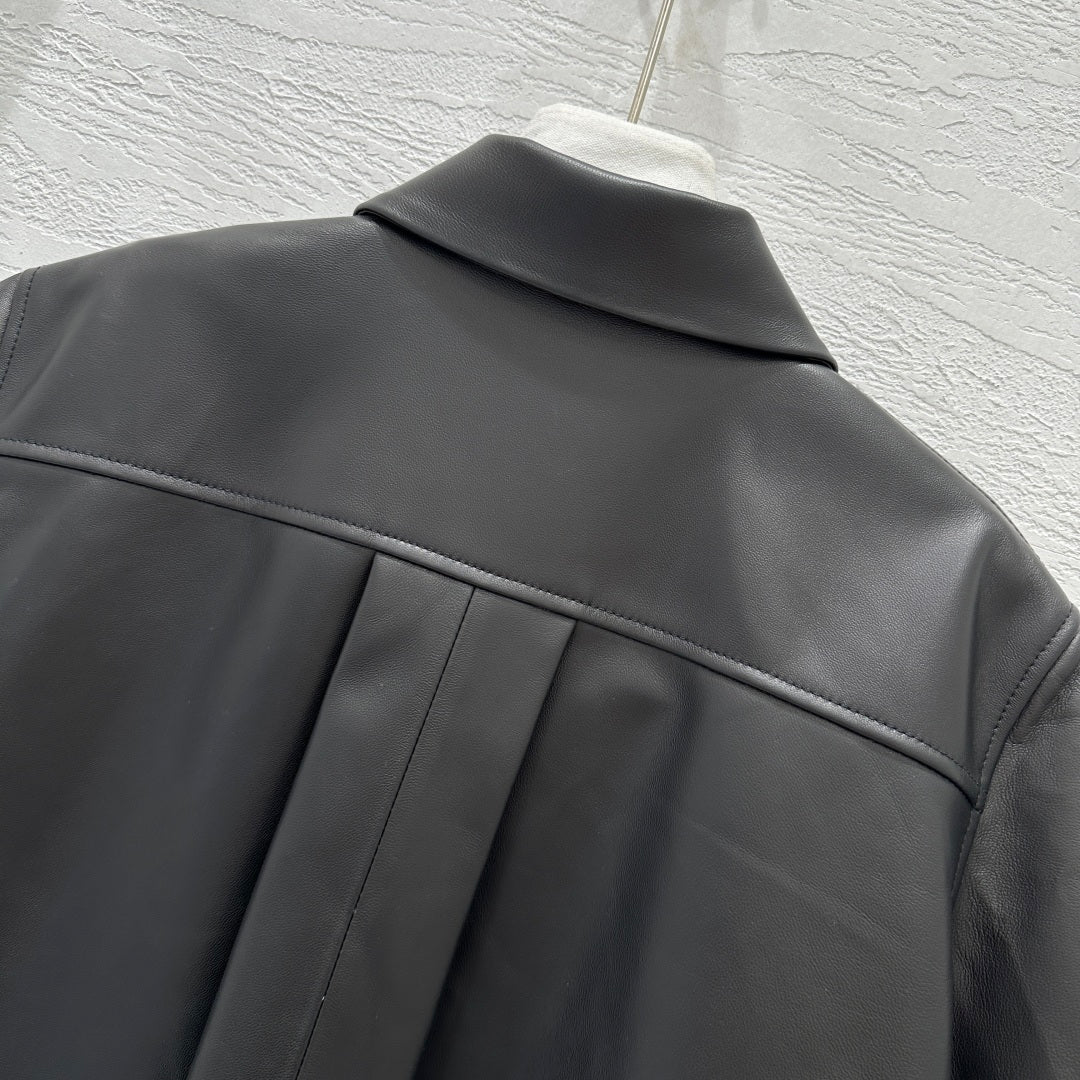Leather Short Sleeve Shirt