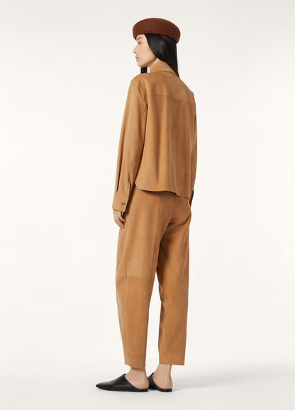 Leather Long Sleeve Shirt