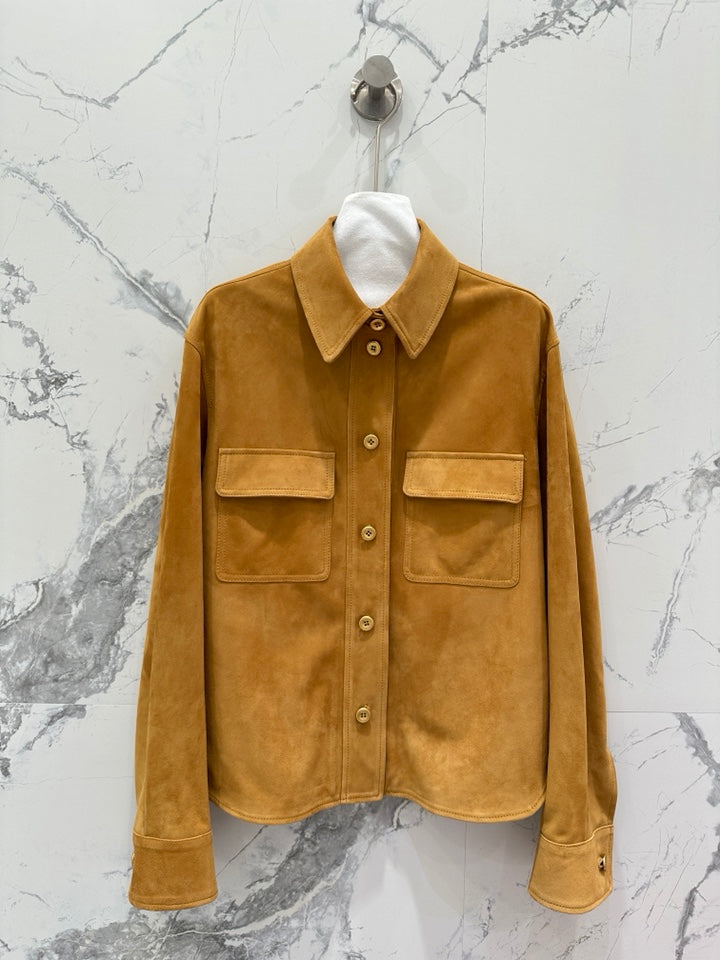 Leather Long Sleeve Shirt