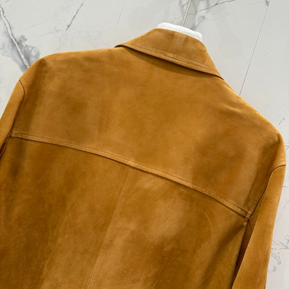 Leather Long Sleeve Shirt