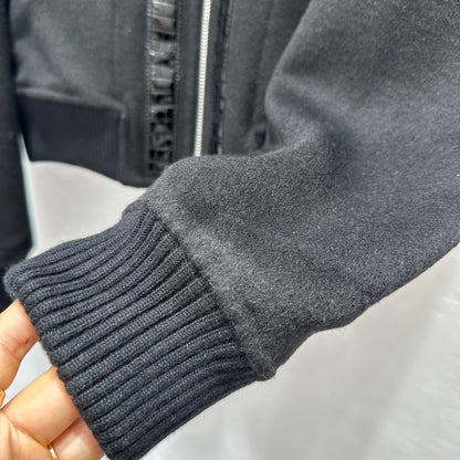 Cashmere baseball jacket