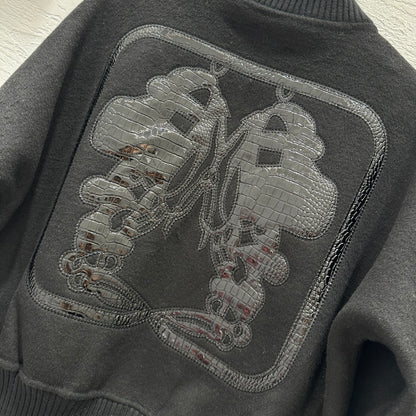 Cashmere baseball jacket