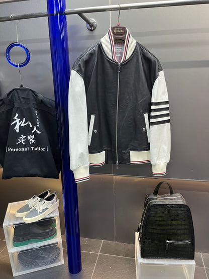 Leather Baseball Jacket