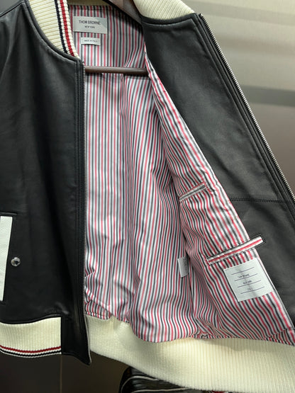 Leather Baseball Jacket