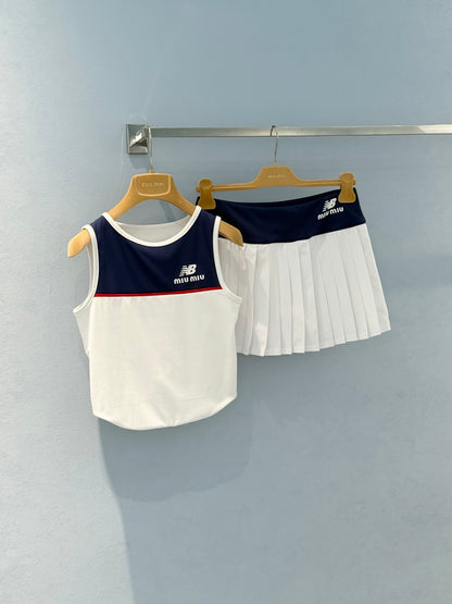 Collaboration Tank Top+Skirt