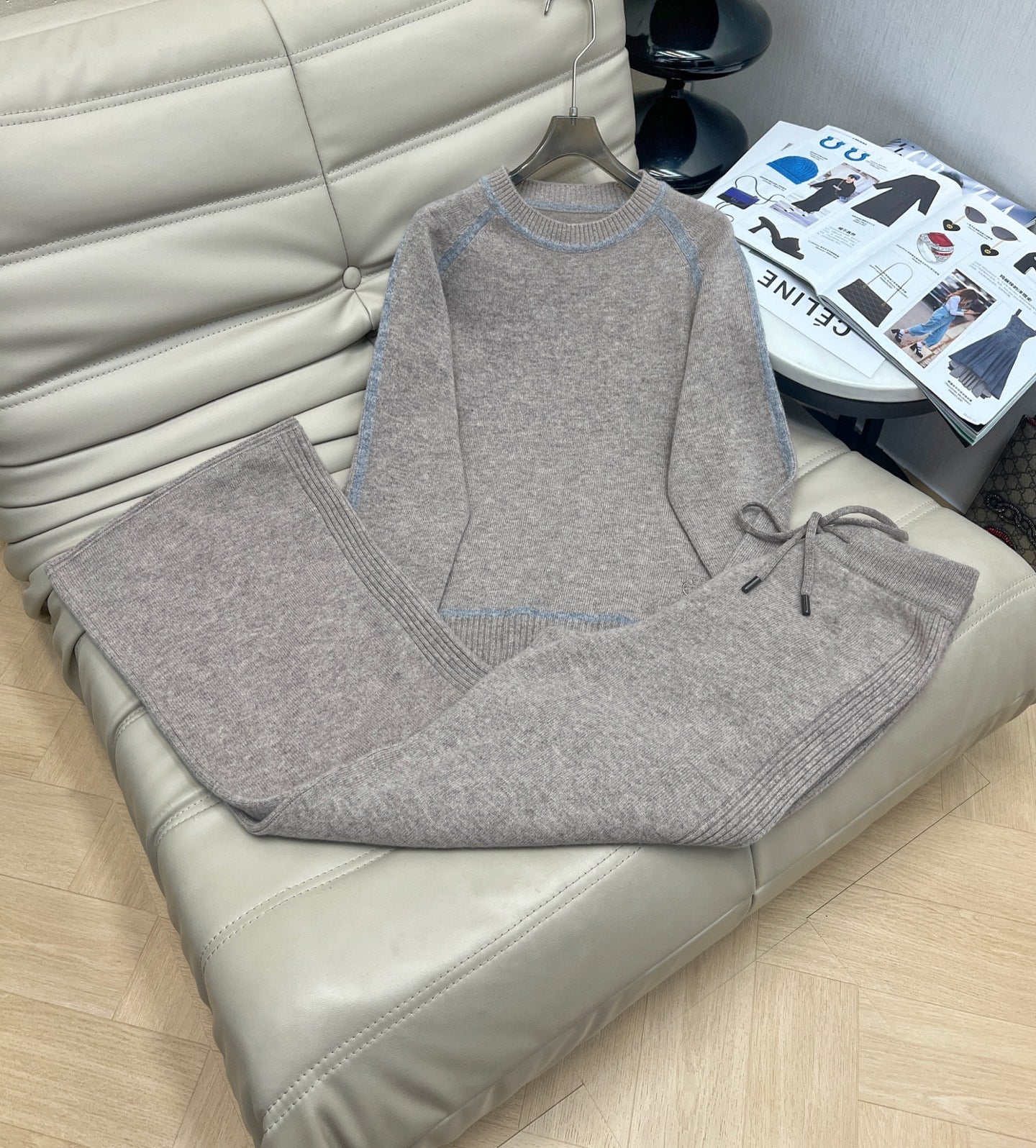 Knitwear+Casual Pants