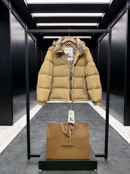 Detachable-sleeve down jacket