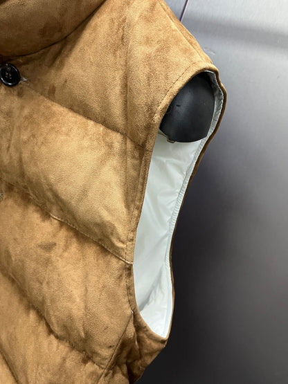 Leather Down Vest