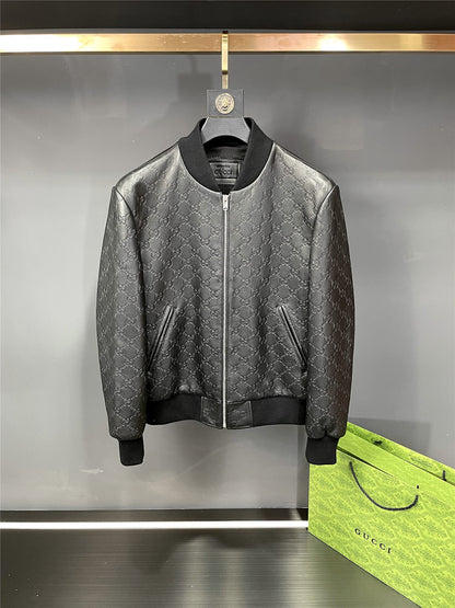 Leather Baseball Jacket