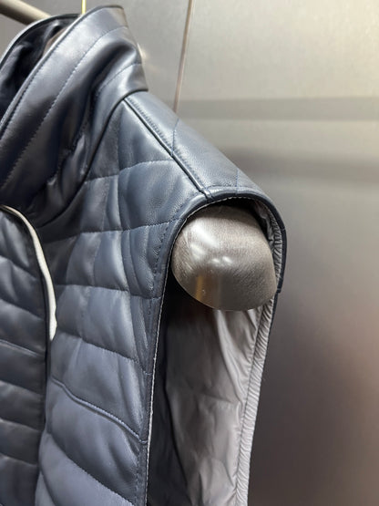 Leather Down Vest