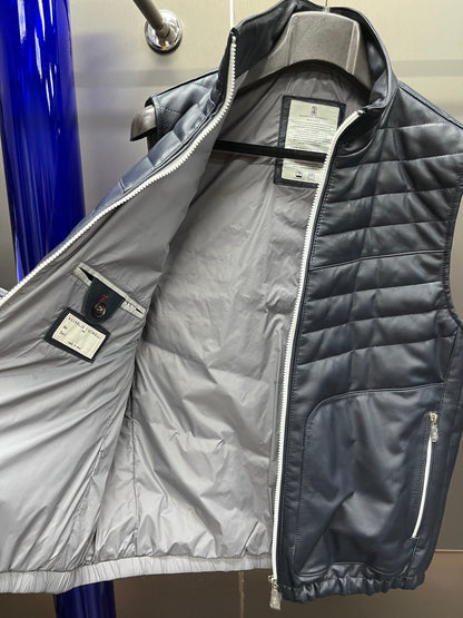 Leather Down Vest