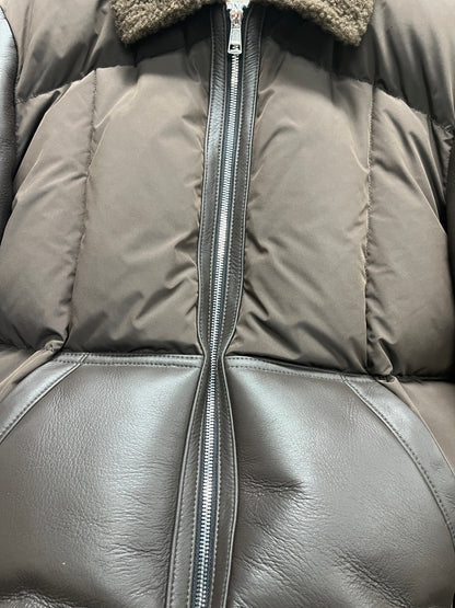Leather Down Jacket