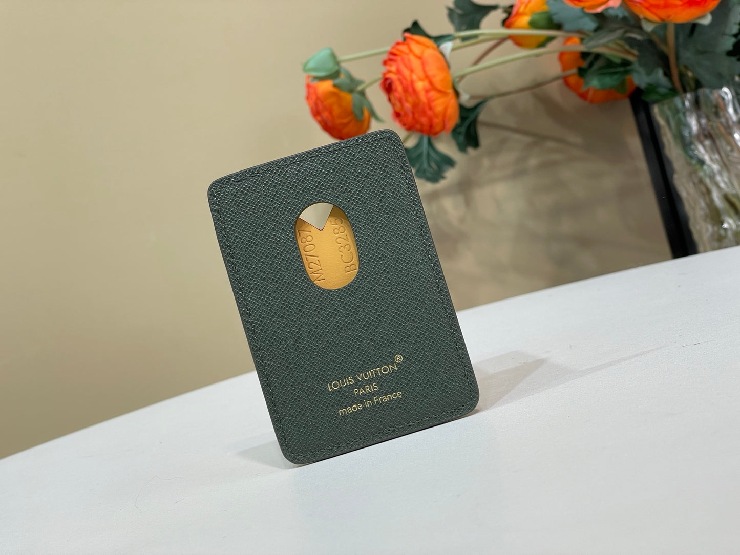 Magnetic phone card holder