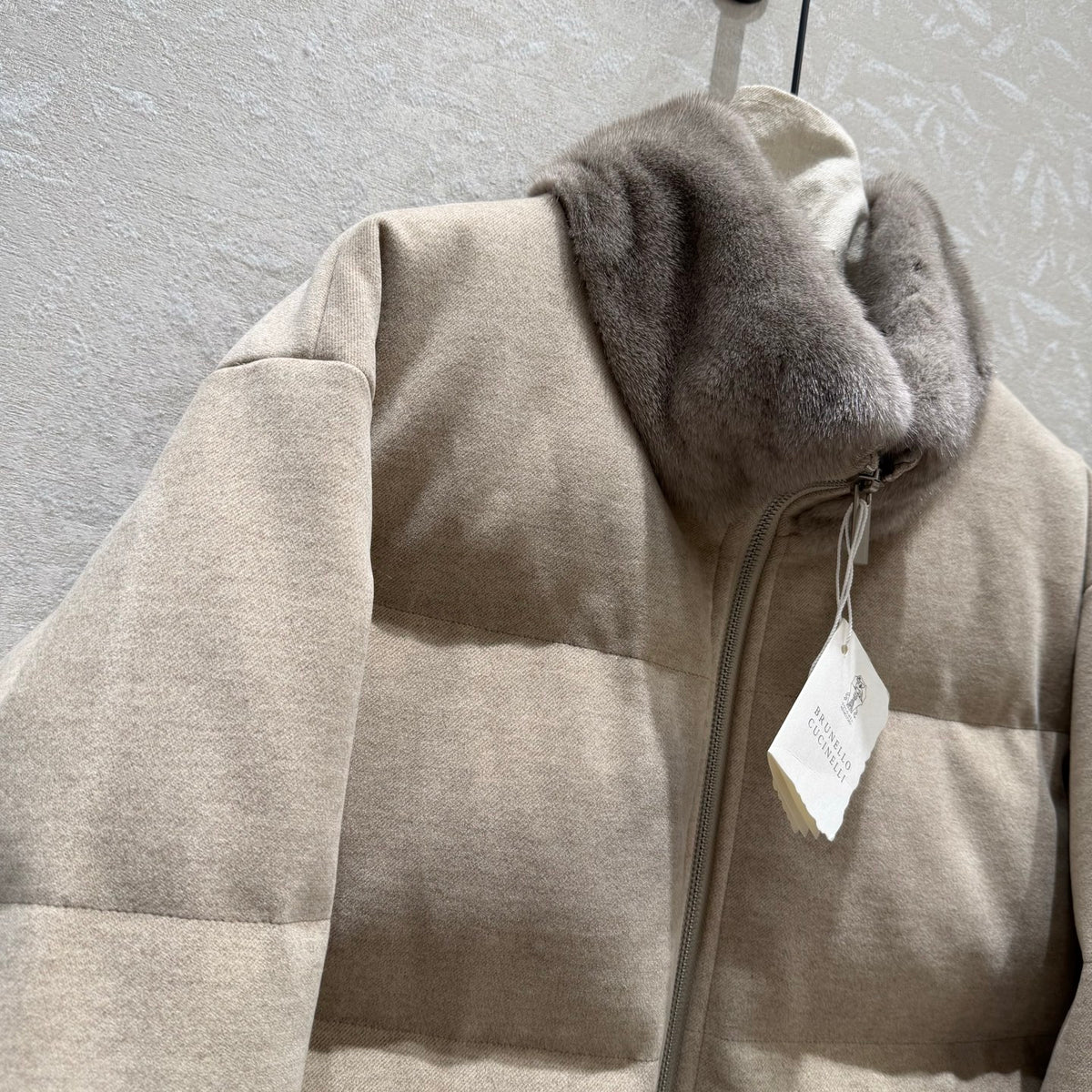 Cashmere-Blend Down Jacket