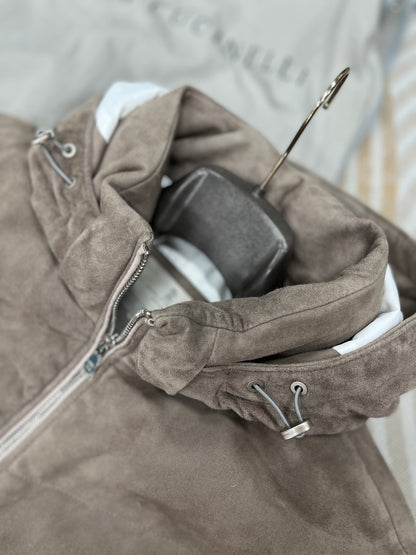 Leather Down Jacket