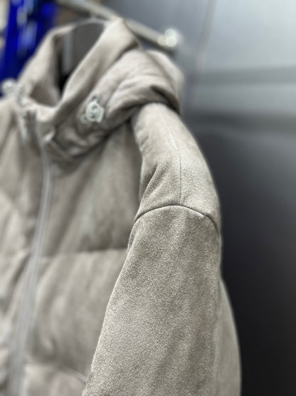 Leather Down Jacket