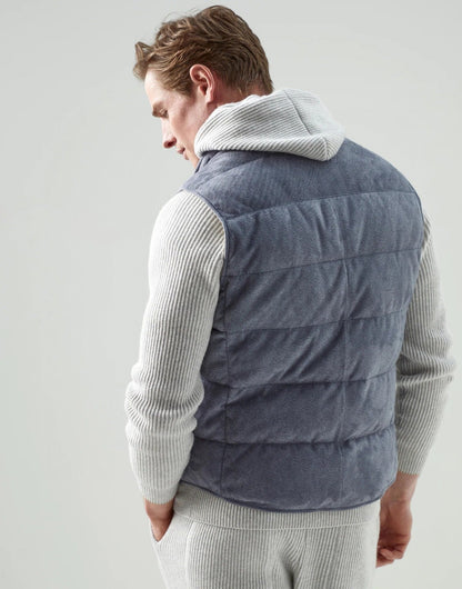 Leather Down Vest