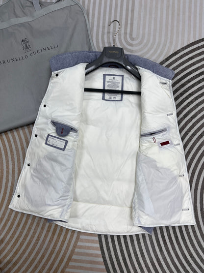 Leather Down Vest