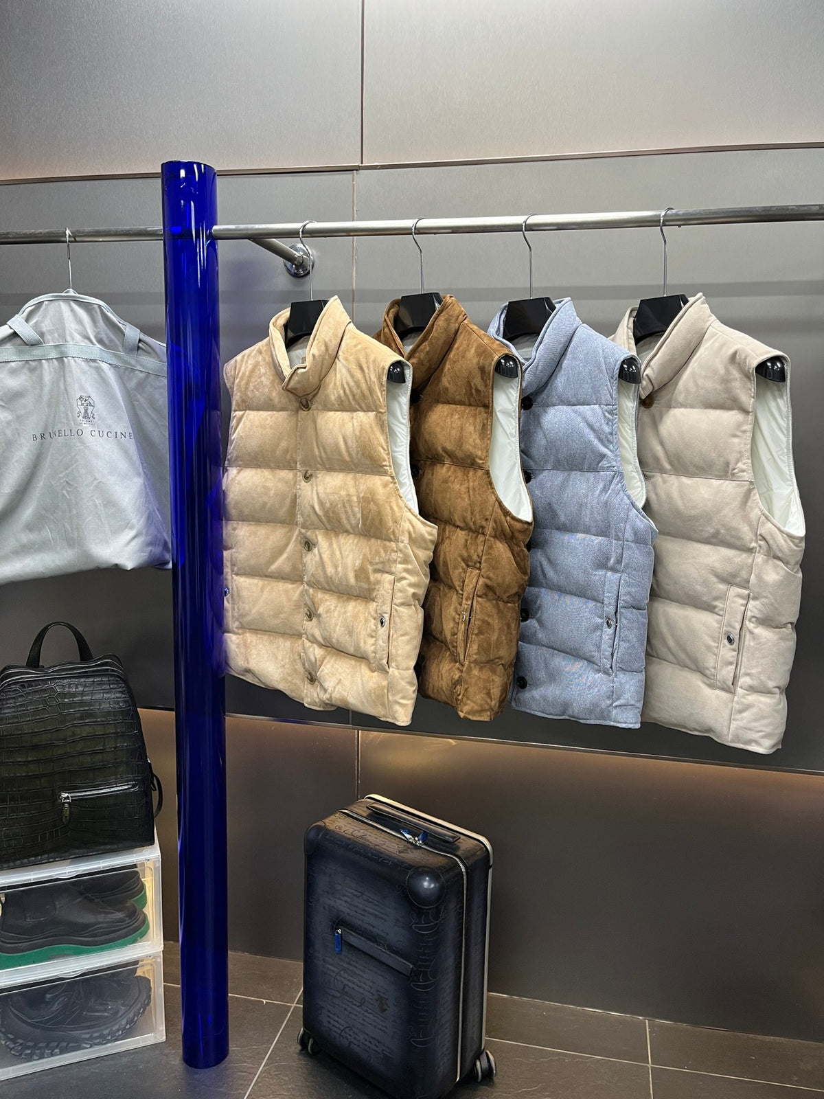 Leather Down Vest