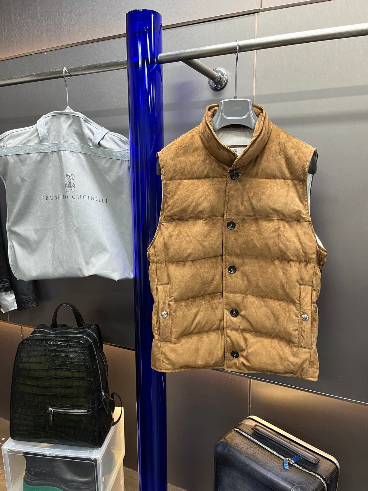 Leather Down Vest