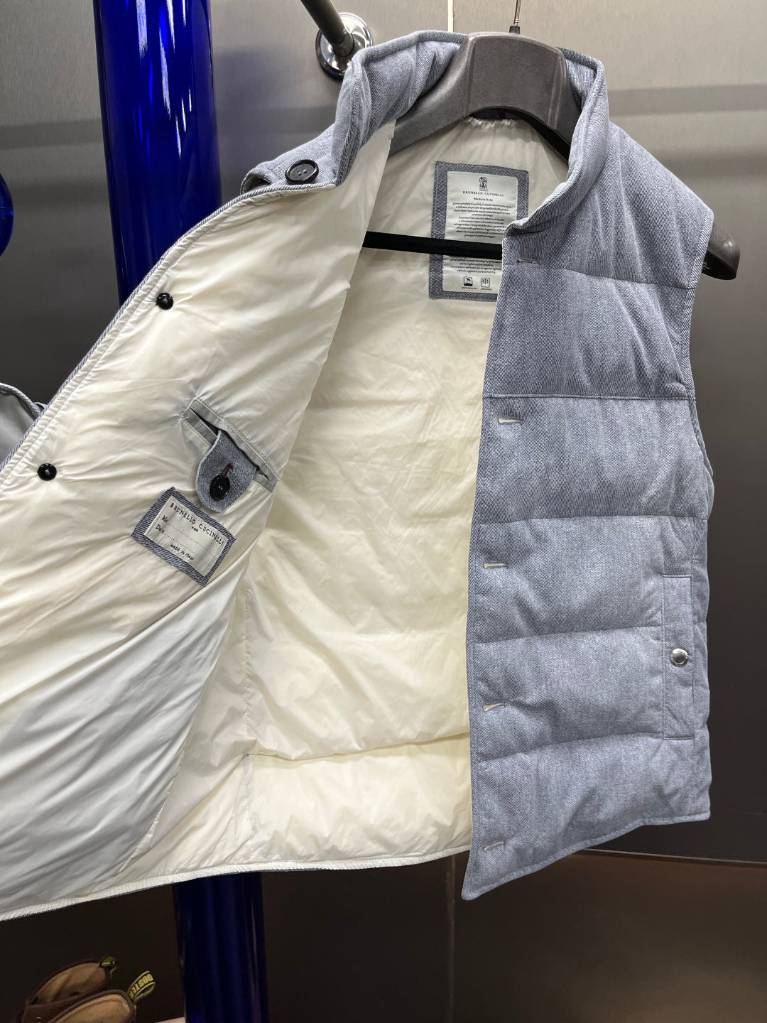 Leather Down Vest