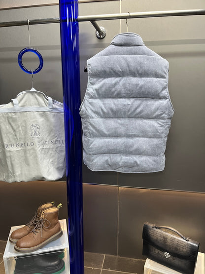 Leather Down Vest