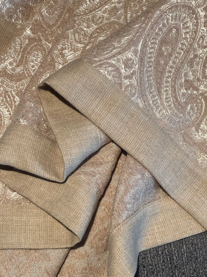 Gobi suede wool jacquard-blend blanket