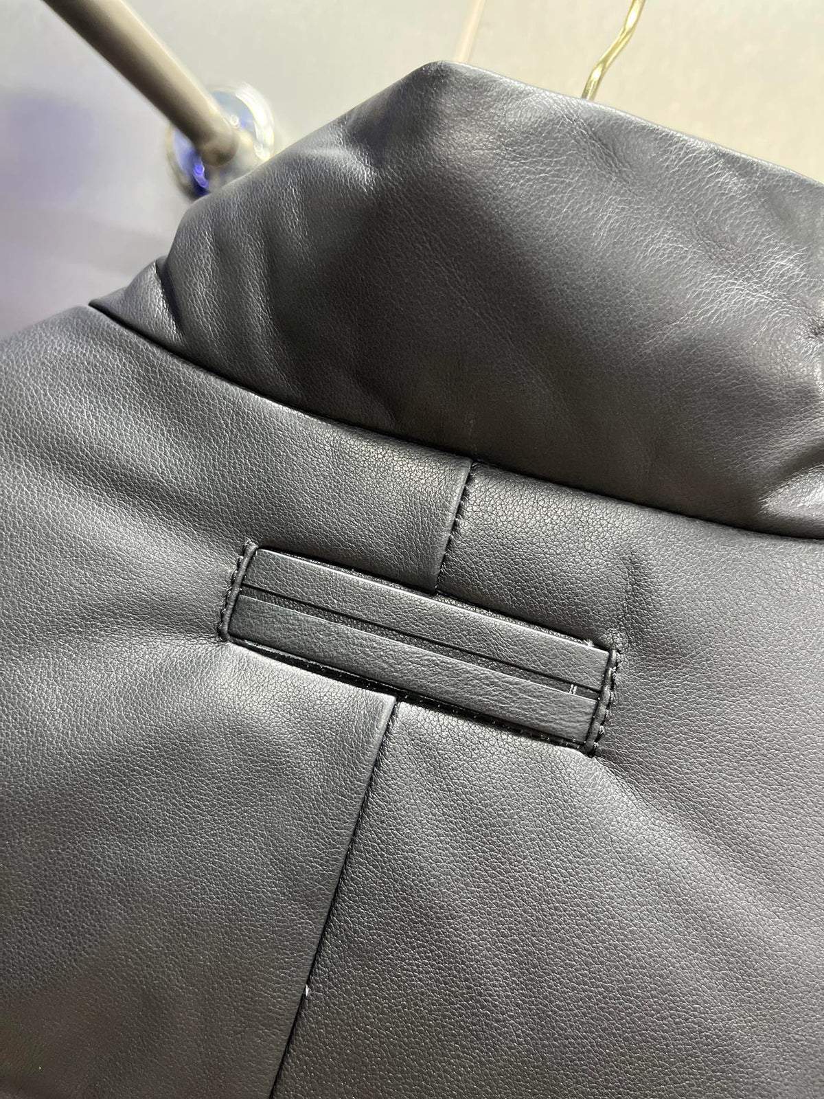 Leather Down Jacket