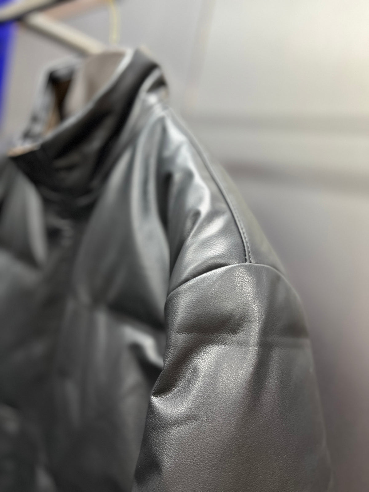 Leather Down Jacket
