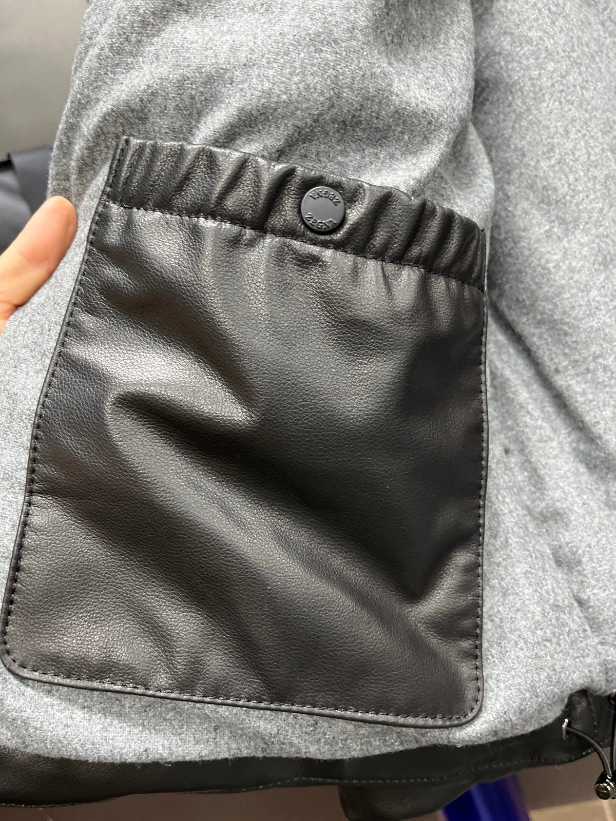 Leather Down Jacket
