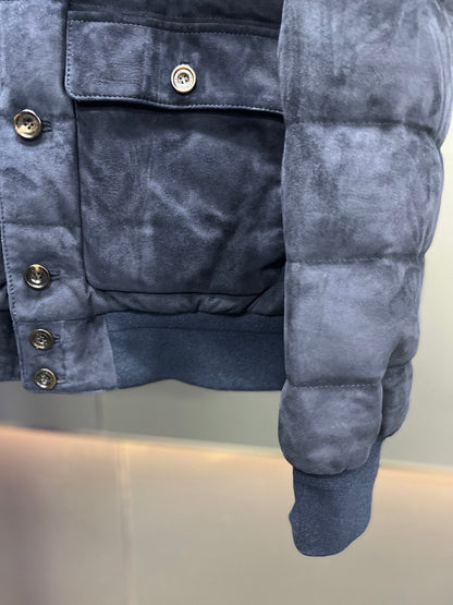 Leather Down Jacket