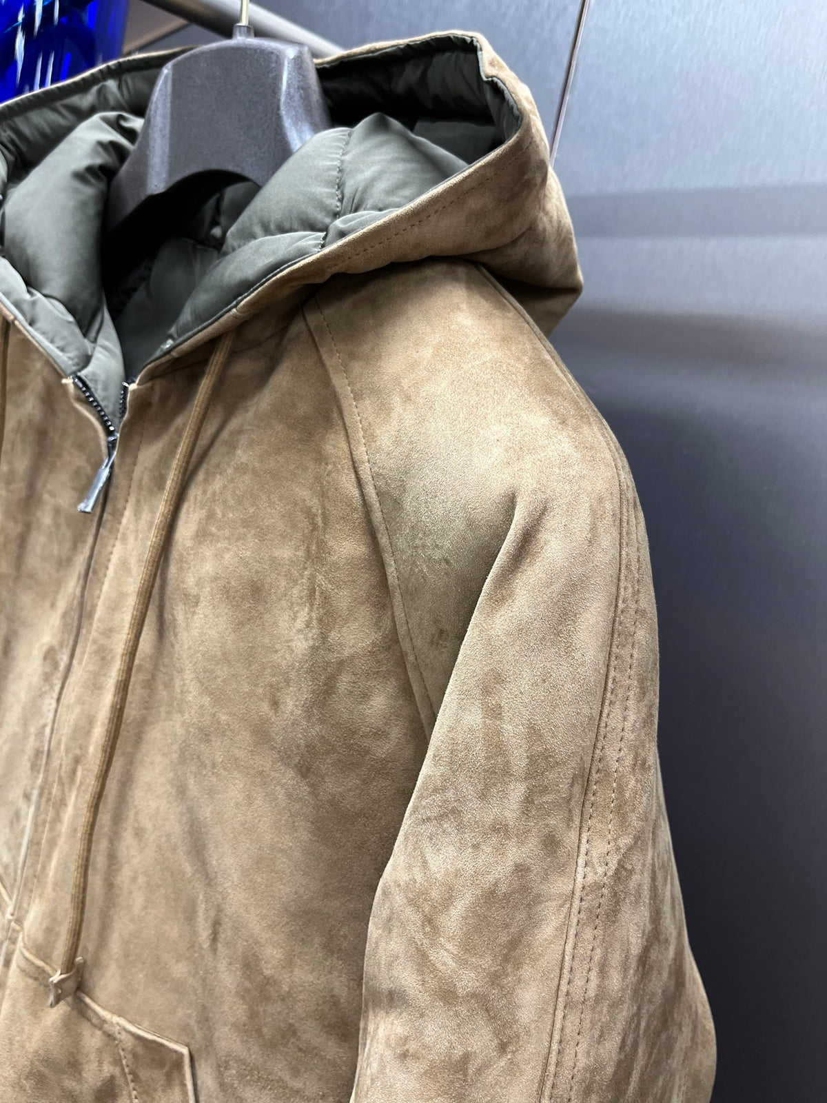 Leather Down Jacket
