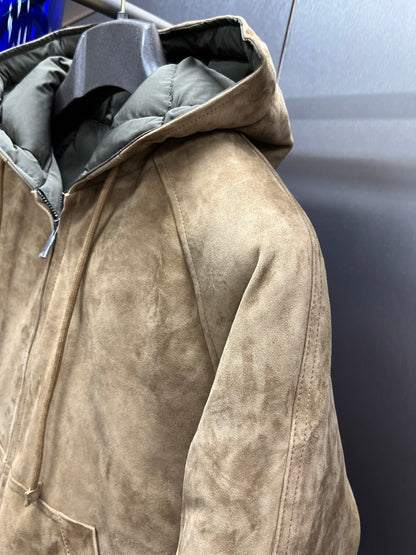 Leather Down Jacket